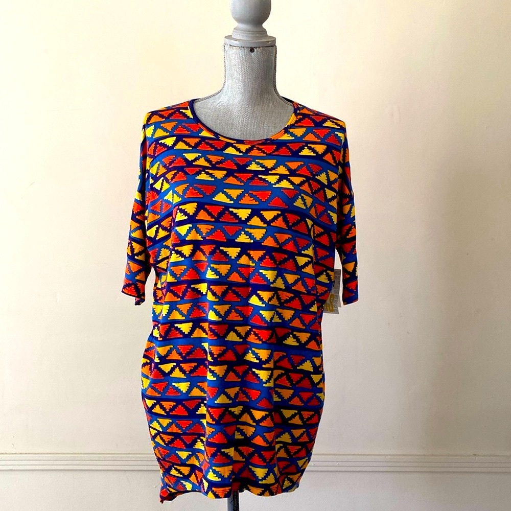 LuLaRoe “IRMA” HIGH-LOW TUNIC OVERSIZED TOP SIZE EXTRA EXTRA SMALL 🌟NWT🌟